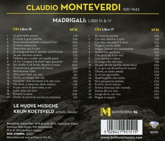 Madrigali - CD Audio di Claudio Monteverdi - 2