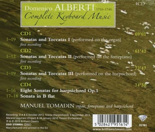 Opere per tastiera (Integrale) - CD Audio di Domenico Alberti - 2