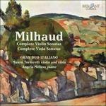 Sonate per violino - Sonate per viola - CD Audio di Darius Milhaud