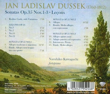 Sonate n.1, n.2 op.35 - Leçons op.16 - CD Audio di Jan Ladislav Dussek,Naruhiko Kawaguchi - 2