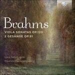 Sonate per viola op.120 - 2 Gesänge op.91 - CD Audio di Johannes Brahms