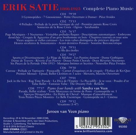 Opere per pianoforte (Integrale) - CD Audio di Erik Satie - 2