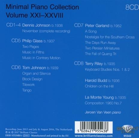 Minimal Piano Collection vol.XXI-XXVIII - CD Audio di Jeroen van Veen - 2