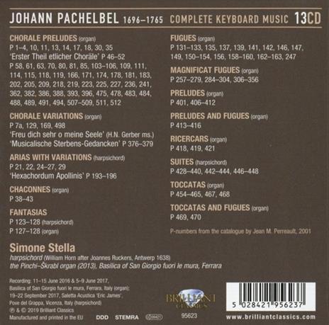 Musica completa per tastiera - CD Audio di Johann Pachelbel,Simone Stella - 2
