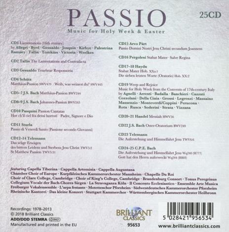 Passio. Musica per la settimana Santa e Pasqua - CD Audio - 2