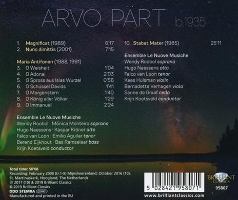 Magnificat - Stabat Mater - Maria Antifone - CD Audio di Arvo Pärt - 2