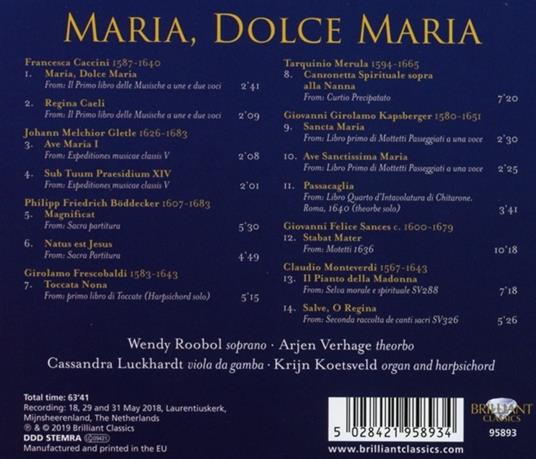 Maria, dolce Maria - CD Audio di Krijn Koetsveld - 2