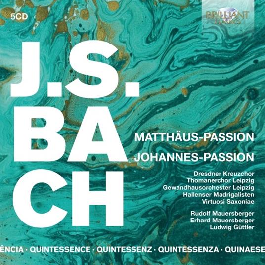 Passione secodo Matteo - Passione secondo Giovanni - Quintessence - CD Audio di Johann Sebastian Bach,Ludwig Güttler