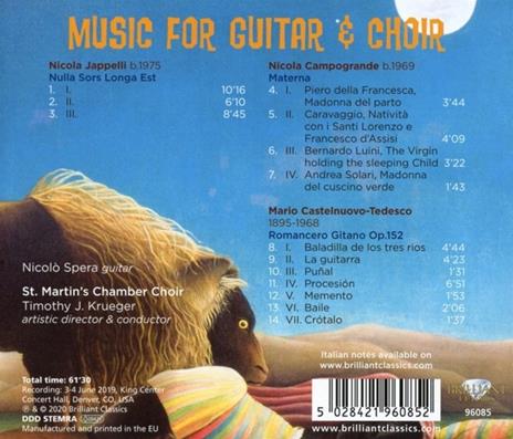 Musica Per Chitarra E Coro - CD Audio di Mario Castelnuovo-Tedesco - 2