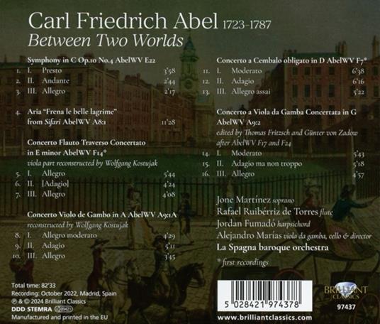 Between Two Worlds - CD Audio di Carl Friedrich Abel - 2