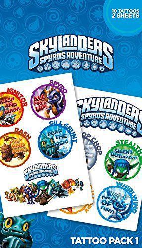 Tatuaggio temporaneo Skylanders. Characters - 2