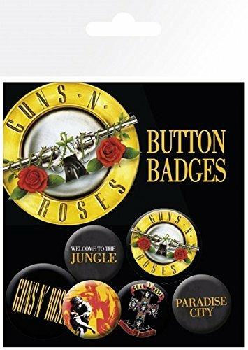 Badge Pack Guns n' Roses. Lyrics And Logos