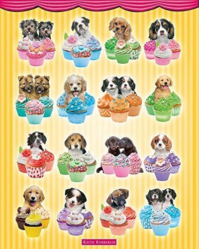Poster Keith Kimberlin. Puppies Cupcakes 40x50 cm.