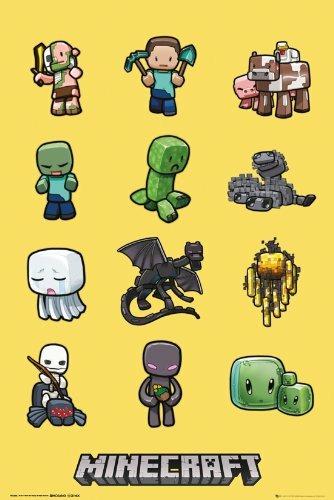 Poster Minecraft. Characters 61x91,5 cm.