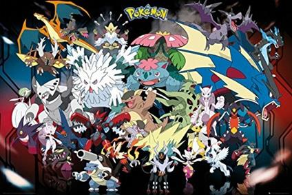 Poster Pokemon. Mega 61x91,5 cm.