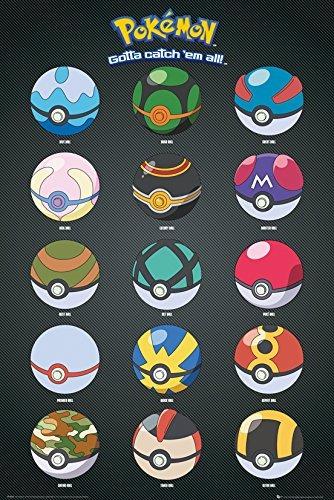 Poster Pokemon. Pokeballs 61x91,5 cm.