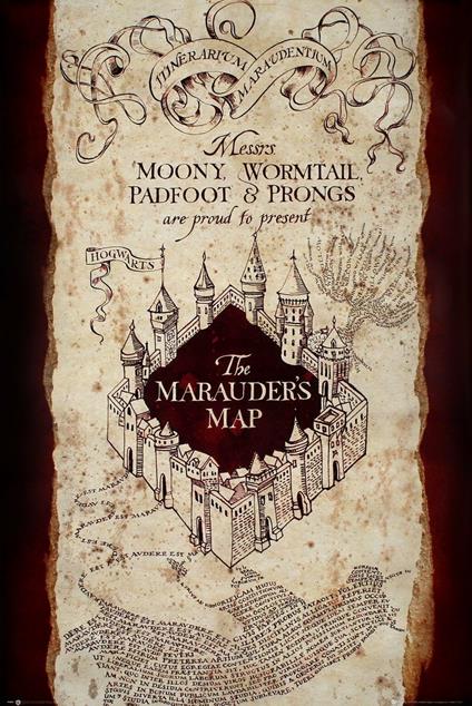 Poster Harry Potter Marauders Map