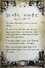 Poster Death Note. Rules 61x91,5 cm.