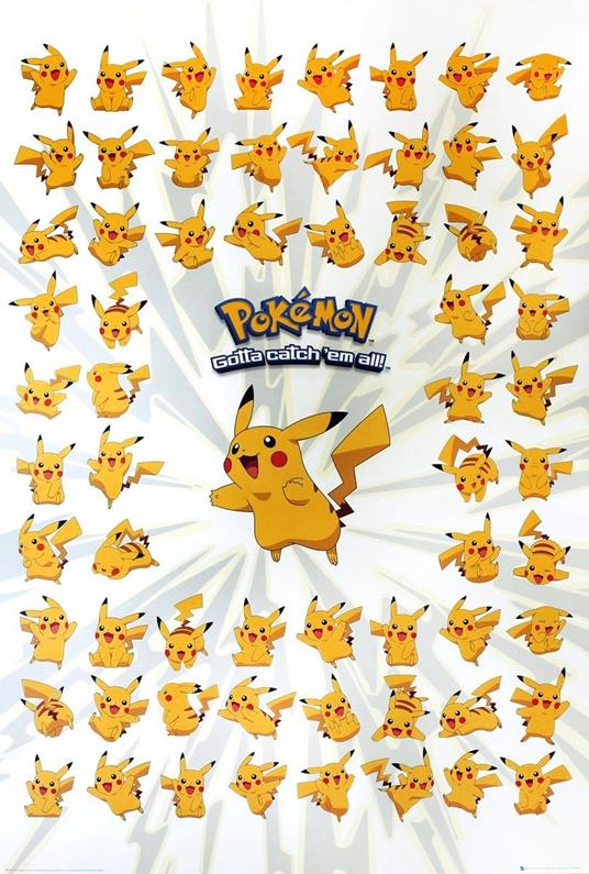 Poster Pokemon. Pikachu 61x91,5 cm.