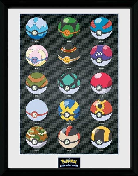 Foto In Cornice Pokemon. Pokeballs