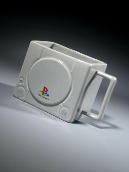 Tazza Playstation. Console 3D