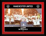 Stampa in Cornice Manchester United. Fa Cup Winners 2016