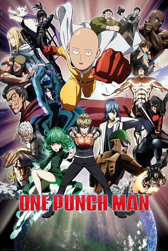 Poster One Punch Man. Group 61x91,5 cm.