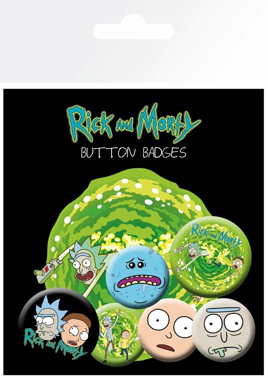 Badge Pack Rick And Morty. Characters