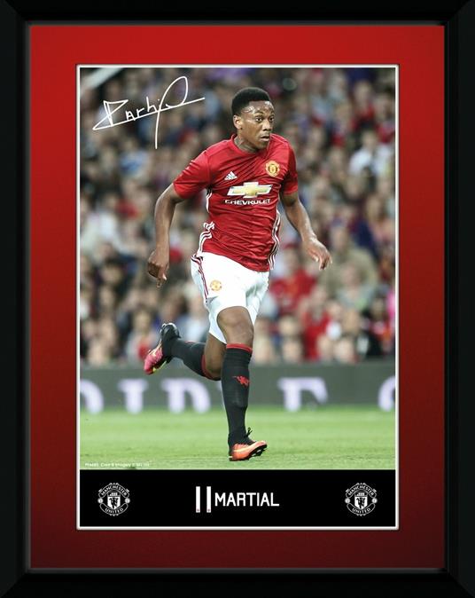 Stampa in Cornice Manchester United. Martial 16/17