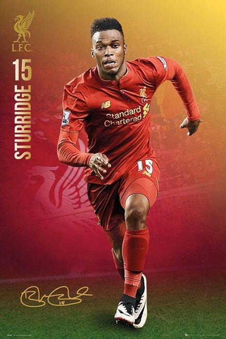 Poster Liverpool. Sturridge 16/17 61x91,5 cm.