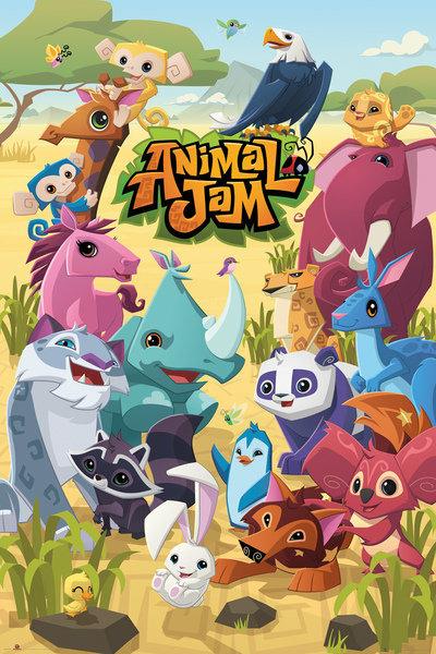 Poster Animal Jam. Group 61x91,5 Cm.