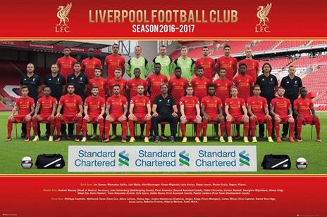 Poster Liverpool. Team Photo 16/17 61x91,5 cm.