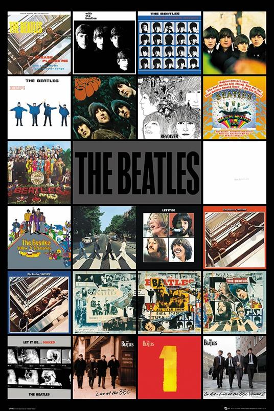 Poster Albums Beatles 61x91,5 Cm.