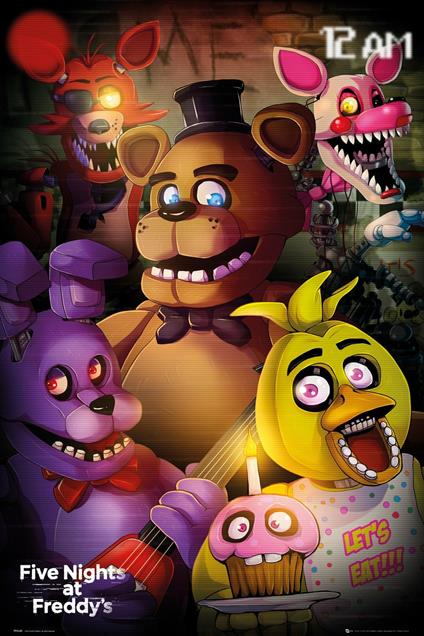 Poster Five Night At Freddy's. Group 61x91,5 cm.