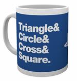 Tazza Playstation. Circle Square Cross Triangle