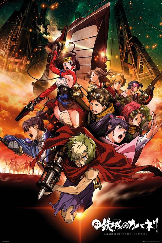 Poster Kabaneri Of The Iron Fortress. Collage 61x91,5 cm.