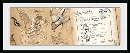 Stampa In Cornice 75x30 cm. Fantastic Beasts. Thunderbird
