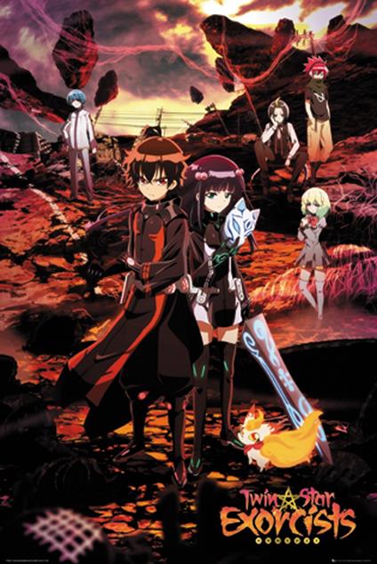 Poster Maxi Twin Star Exorcists. Key Art