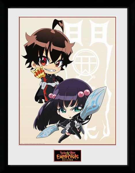 Stampa in Cornice Twin Star Exorcists. Chibi