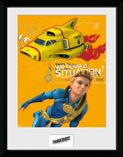Stampa in Cornice Thunderbirds Are Go. Thunderbird 4