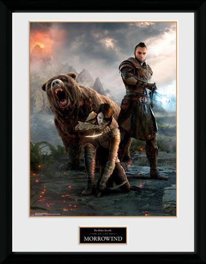 Stampa in cornice 30 x 40 cm Elder Scrolls Online Morrowind. Trio