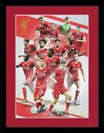 Stampa In Cornice 30x40cm Liverpool. Players 17/18