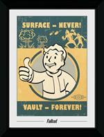 Stampa In Cornice 50x70 Cm Fallout. Vault Forever 30Mm Black