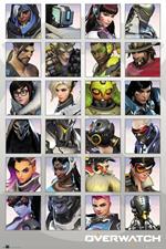 Poster Maxi 61x91,5 Cm. Overwatch Character Portraits