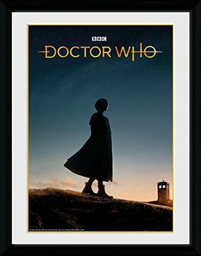 Stampa In Cornice 30x40cm Doctor Who. 13Th Doctor Silhouette