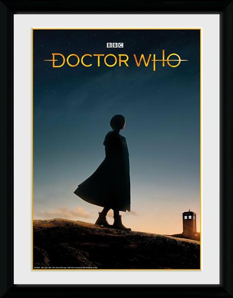 Stampa In Cornice 30x40cm Doctor Who. 13Th Doctor Silhouette - 2