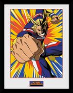 Stampa In Cornice 30x40cm My Hero Academia. All Might Action