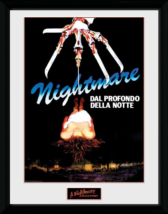 Stampa In Cornice 30x40cm Nightmare On Elm Street. Nightmare