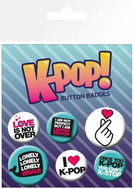 Badge Pack K Pop. Quotes