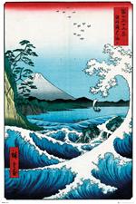 Poster Maxi 61x91,5 Cm Hiroshige: The Sea At Satta